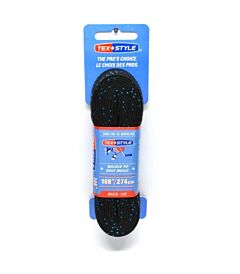 Skate Laces Tex Style Waxed Molded 1850MT BLACK 108