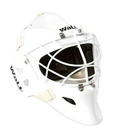 Вратарский шлем WALL W4H Europe chrome Senior White